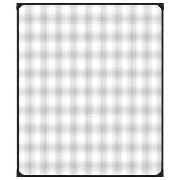 vidaXL Magnetisk insektskjerm for vindu antrasitt 100x120 cm
