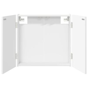 vidaXL Dartbrettskap Hvit 56 x 12 x 53,5 cm Konstruert tre