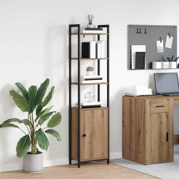 vidaXL Bokskap Artisan Eik 40 x 24 x 161 cm Konstruert tre