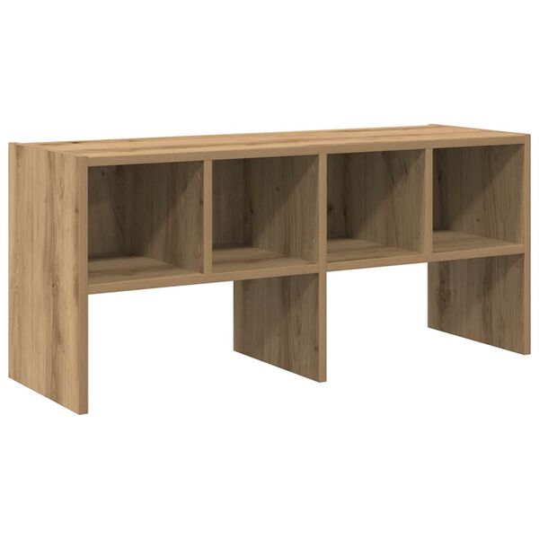 vidaXL Skostativ stablebar artisan eik 89,5x30x40 cm