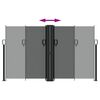 vidaXL Uttrekkbar sidemarkise antrasitt 140x1200 cm