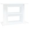 vidaXL Akvariumstativ hvit 80x35x60 cm konstruert tre