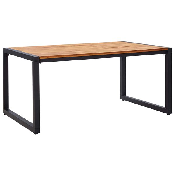 vidaXL Utend&oslash;rs spisestue 5 deler svart