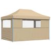 vidaXL Partytelt Beige 279 x 410 x 315 cm Oxford Stoff