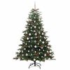 vidaXL Kunstig juletre med 300 LED gr&oslash;nn 180 cm PVC og Metall og Plast