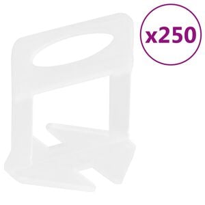 vidaXL Flisklips 250 stk 1 mm