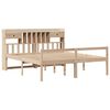 vidaXL Seng med bokhylle uten madrass 180x200 cm heltre furu
