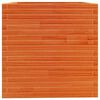 vidaXL Plantekasse voksbrun 70x70x72,5 cm heltre furu