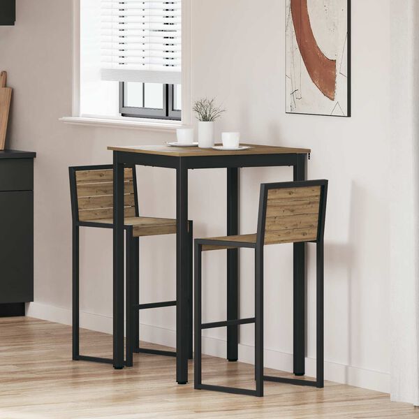 vidaXL St&aring;ende Bar Bord Konstruert tre