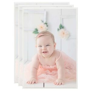 vidaXL Fotorammekollasje for bord 3 stk s&oslash;lv 21x29,7 cm MDF