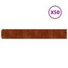 vidaXL Plenkanter 50 stk 15x103 cm fleksibelt cortenst&aring;l