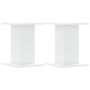 vidaXL Plantestativ 2 stk hvit 30x30x40 cm konstruert tre