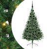 vidaXL Kunstig Forh&aring;ndsopplyst Juletre gr&oslash;nn 180 cm PVC