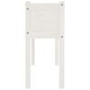 vidaXL Plantekasse hvit 110x31x70 cm heltre furu