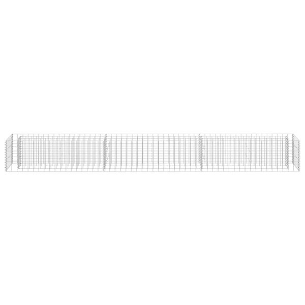 vidaXL Gabion høybed galvanisert stål 270x30x30 cm