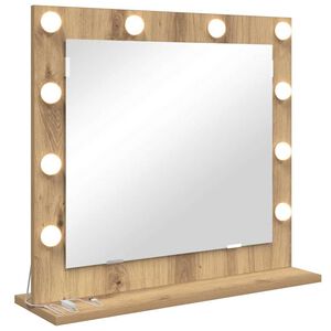 vidaXL Stilfullt Speil Artisan Eik 60 x 55 x 18 cm Rektangul&aelig;r
