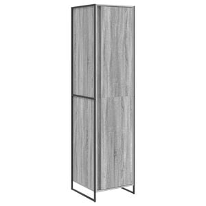vidaXL Klesskap Gr&aring; Sonoma 50 x 50 x 200 cm Konstruert tre