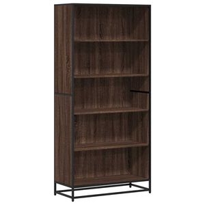 vidaXL Bokhylle brun eik 80,5x35x170,5 cm konstruert tre