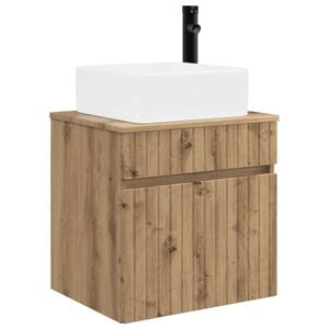 vidaXL Vegghengt servantkommode Artisan eik 49 x 41 x 63 cm