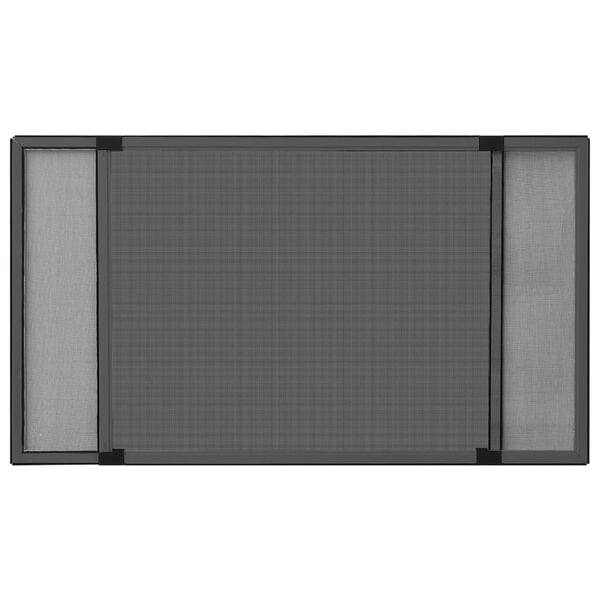 vidaXL Utvidbar insektskjerm for vindu antrasitt (100-193)x75 cm