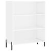 vidaXL Highboard hvit 69,5x34x180 cm konstruert tre
