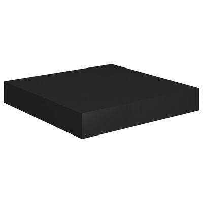 vidaXL Flytende vegghylle svart 23x23,5x3,8 cm MDF