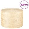 vidaXL Tau 100% sisal 3 mm 2000 m