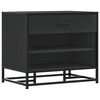 vidaXL Skobenk svart 60x40x53,5 cm konstruert tre og metall