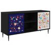 vidaXL TV-skap MAINZ 102 x 33 x 51 cm Svart eik Konstruert tre