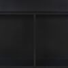 vidaXL Barbord med 2 bordplater svart 130x40x120 cm