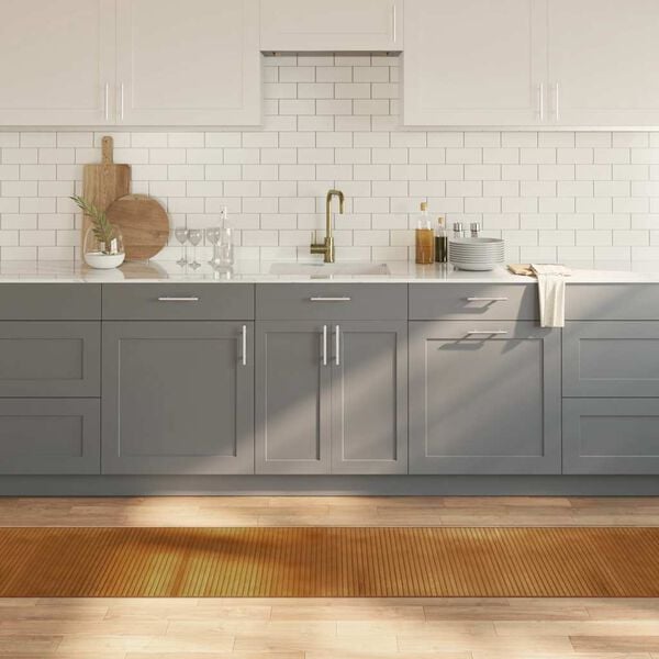 vidaXL Teppe rektangul&aelig;r brun 60x1000 cm bambus