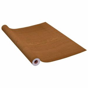 vidaXL Selvklebende folie til m&oslash;bler 500x90 cm PVC eikefarge