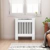 vidaXL Radiator Deksel H&oslash;yglanset hvit 78 x 19 x 81,5 cm