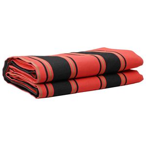 vidaXL Markiseerstatning Oransje og Svart 1000 x 160 cm