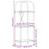 vidaXL Bokhylle Svart Eik 40 x 30 x 109 cm Konstruert tre