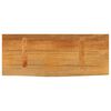 vidaXL Bordplate med naturlig kant 80x30x2,5 cm heltre mango