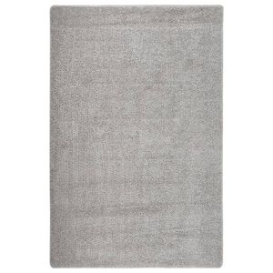 vidaXL Flossteppe lysegr&aring; 200x290 cm sklisikkert