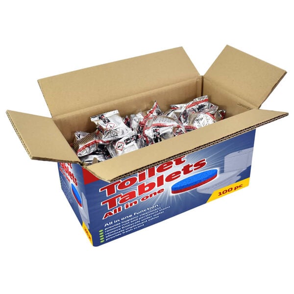 vidaXL Rengj&oslash;ringskapsler for toalettsk&aring;l og urinal 100 stk