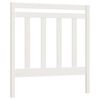 vidaXL Sengegavl hvit 95x4x100 cm heltre furu