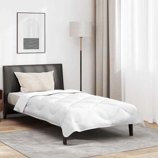 vidaXL Dyne med pute 2 pcs Hvit Mikrofiber