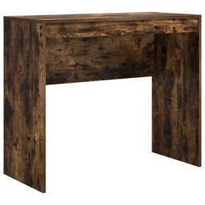 vidaXL Skrivebord R&oslash;kt eik 90 x 40 x 76 cm