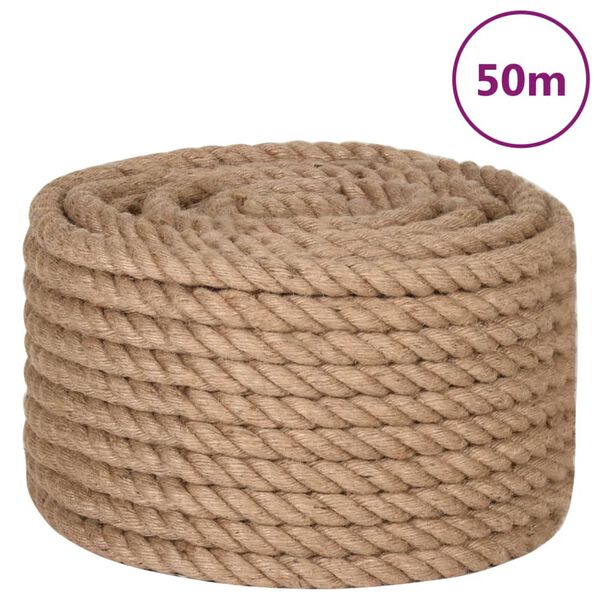 vidaXL Tau 100% jute 20 mm 50 m