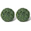 vidaXL Buksbomball kunstige blader 27 cm 2 stk