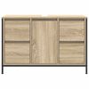 vidaXL Servantskap med skuffer sonoma eik 90x34,5x60 cm
