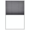 vidaXL Plissert insektskjerm for vindu aluminium 80x120 cm