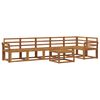 vidaXL Utend&oslash;rs sofa-sett 7 pcs Naturlig Solid akasietre