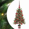 vidaXL Juletre med 150 LED med stativ gr&oslash;nn 90 cm PE