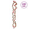 vidaXL Blomsterkranser 6 stk r&oslash;d 240 cm