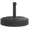 vidaXL Parasollfot for &Oslash;38 / 48 mm stenger 25 kg rund