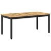 vidaXL Kaffebord Hvit og svart 49 x 100,5 x 45 cm Solid akasietre